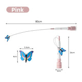 Interactive Elastic Butterfly Cat Wand Toy - Premium Teaser Wand for Cats - silvia-therhond
