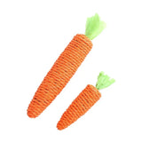 Natural Paper String Carrot Pet Toy - Durable Carrot Dog Toy & Cat Scratcher - silvia-therhond