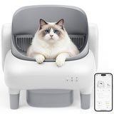 open top self cleaning litter box