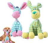 Indestructible Giraffe Plush Dog Toy - Chew Proof Squeaky Toy for Teething - silvia-therhond