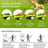 Heavy-Duty Ret retractable Dog Leash: Durable & Tangle-Free for Medium-Large Breeds - therhond