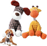 Indestructible Giraffe Plush Dog Toy - Chew Proof Squeaky Toy for Teething - silvia-therhond