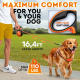 Heavy-Duty Ret retractable Dog Leash: Durable & Tangle-Free for Medium-Large Breeds - therhond
