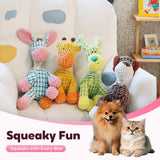 Indestructible Giraffe Plush Dog Toy - Chew Proof Squeaky Toy for Teething - silvia-therhond