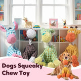 Indestructible Giraffe Plush Dog Toy - Chew Proof Squeaky Toy for Teething - silvia-therhond