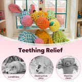 Indestructible Giraffe Plush Dog Toy - Chew Proof Squeaky Toy for Teething - silvia-therhond